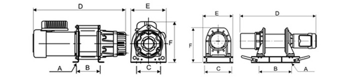 KDJ型電動(dòng)卷揚(yáng)機(jī)結(jié)構(gòu)尺寸圖片