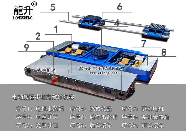 電動(dòng)搬運(yùn)小坦克是由哪幾部分組成的